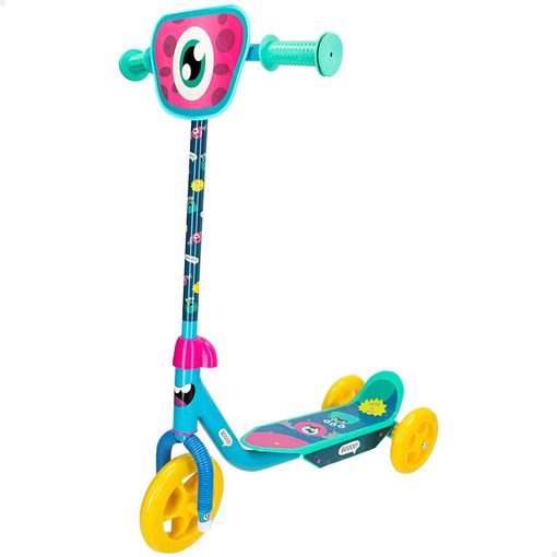 Patinete Niños 3 A 6 Años Scooter Plegable Y Ajustable Color: Azul con  Ofertas en Carrefour