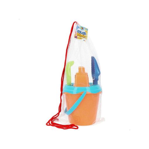 Cubo Playa 18 Cm , Cedazo, Palas 27 Cm Y 2 Modes En Red (color Baby - 49269)