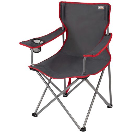 Aktive - Silla plegable Camping XL con Posavasos