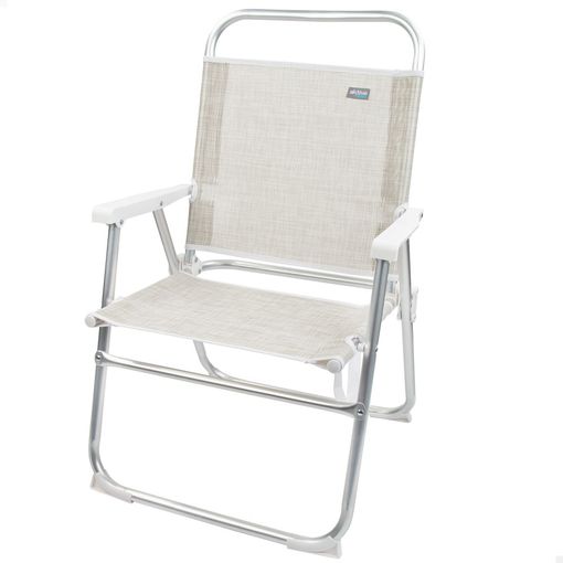 Silla de playa multiposición plegado Slim azul Aktive