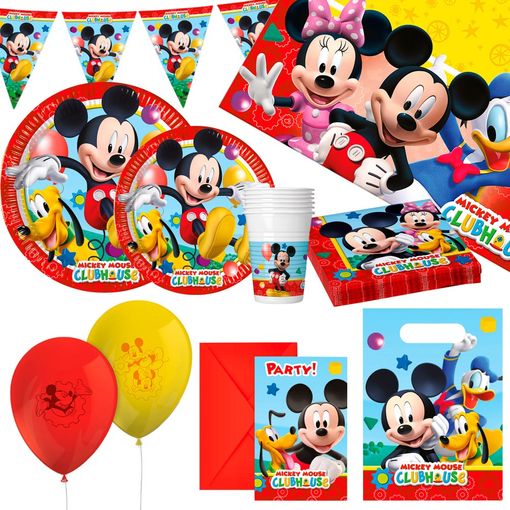 Kit Decoración Fiesta Minnie Mouse 12 Personas Con Globos