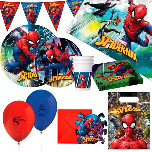 Kit Fiesta Spiderman Globos De Cumpleaños Decoración –