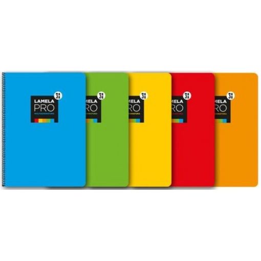 Pack 5 Cuaderno Espiral Fº Lamela Pro 100h 90g 4mm Cuadrovia Tapa Extradrua  Colores Surtidos con Ofertas en Carrefour