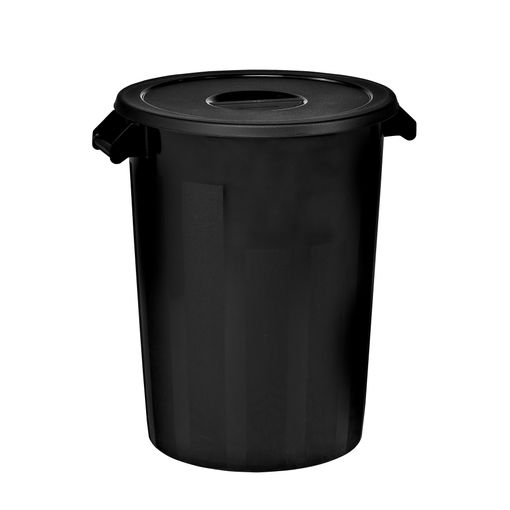 Cubo Basura de Plástico MONDEX 80 Litros - Negro