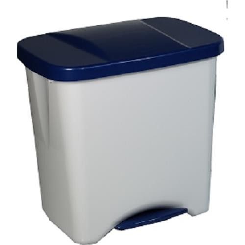 Cubo de basura Ecológico 50 litros cm Verde y gris claro