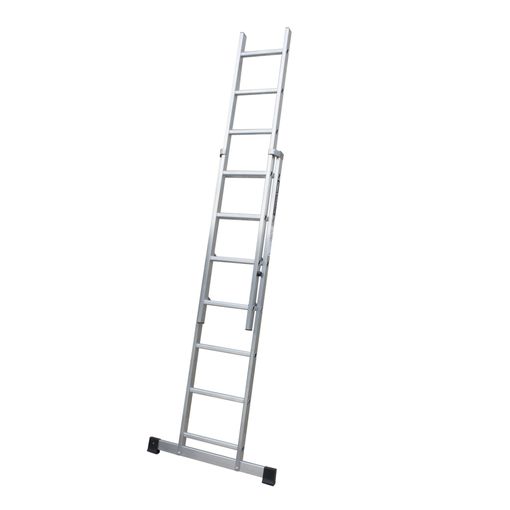 Escalera Profesional De Aluminio De Apoyo Extensible Con Barra  Estabilizadora 2 X 11 Peldaños Serie Top con Ofertas en Carrefour