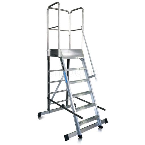 Escalera Profesional de 6 Peldaños en Aluminio