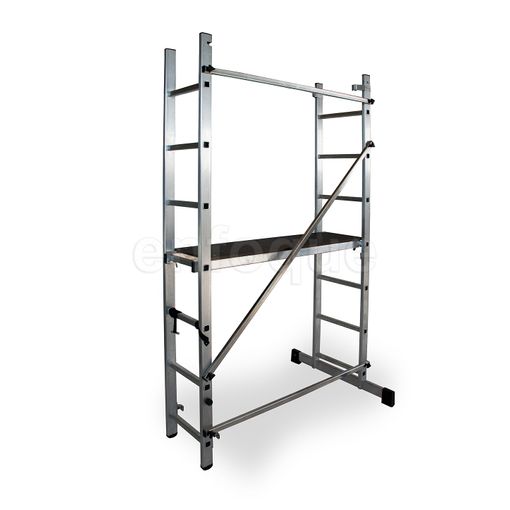 Escalera - Andamio Profesional De Aluminio 2x9 Peldaños Multiusos con  Ofertas en Carrefour