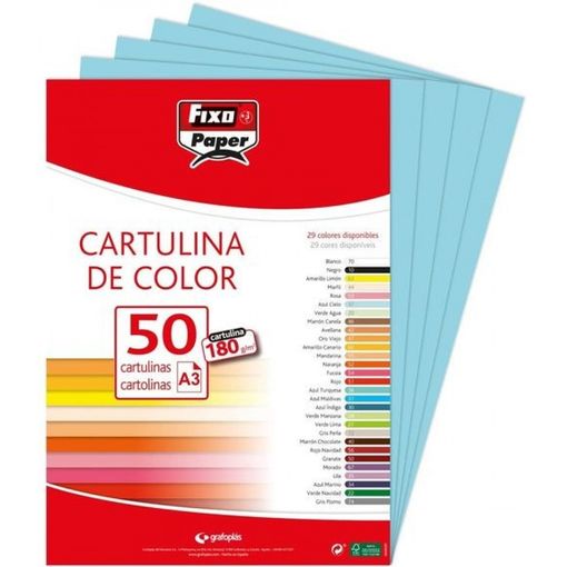 CARTULINA A3 PAQ-50 BLANCO