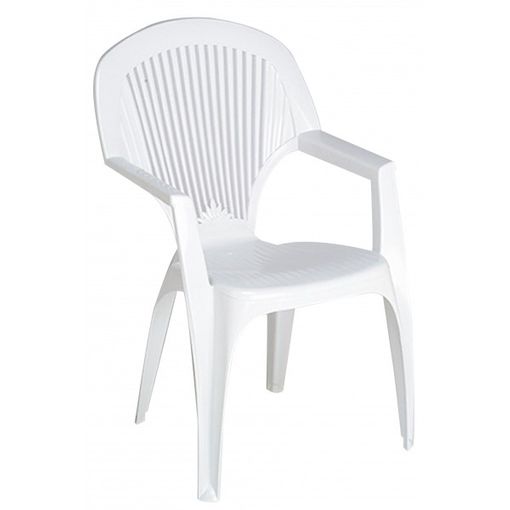 Silla Poltrona Plastica Blanca MOR – Weitzler