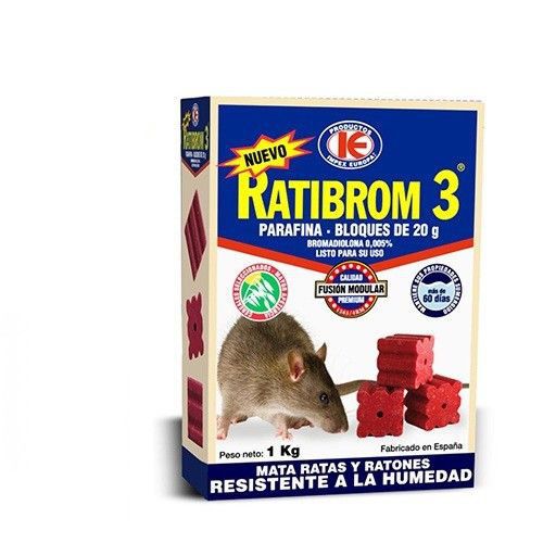 Muribrom Quimunsa Raticida Cebo Fresco Exprés 500g Veneno Ratones, Ratas Y  Roedores (brodifacoum) con Ofertas en Carrefour