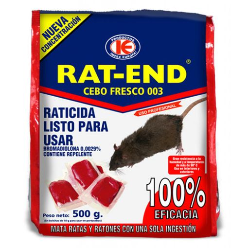 Muribrom Quimunsa Raticida Cebo Fresco Exprés 500g Veneno Ratones, Ratas Y  Roedores (brodifacoum) con Ofertas en Carrefour