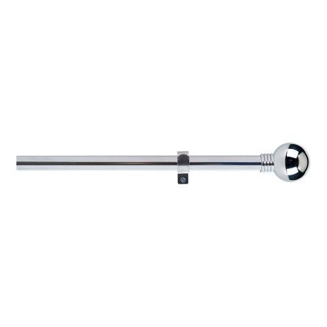 Kit barra cortina baculo extensible de 160 a 300cm plata stor planet