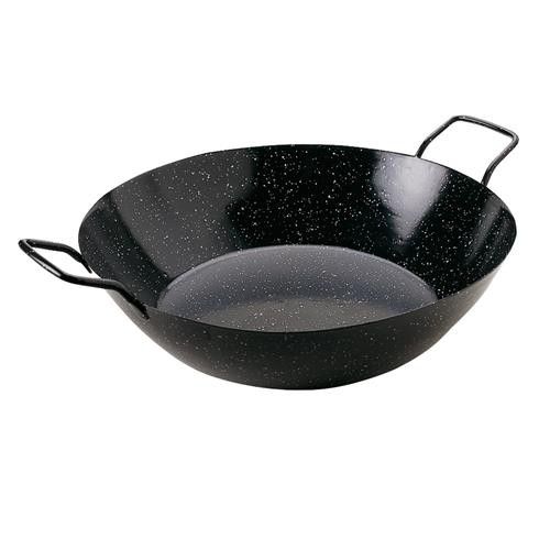 GreaTool Paellera Honda Acero Esmaltado Sartén Honda de Acero Paellera  Negro (28 CM) : : Hogar y cocina