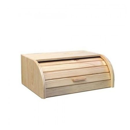 Panera De Madera Encimera Sobremesa Guardar Pan Bollos Puerta Corredera  35x258x15cm con Ofertas en Carrefour