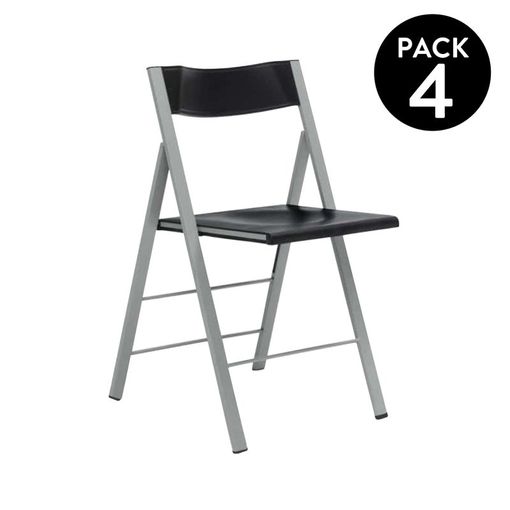 Pack 4 Sillas Plegables Pisa 45 X 78 X 48 Cm con Ofertas en Carrefour