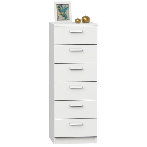 Cómoda Luk Habitación Dormitorio Auxiliar Color Blanco Y Roble Sinfonier  Estilo Moderno 110x60x40 Cm con Ofertas en Carrefour