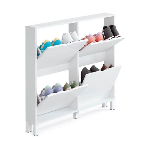 Zapatero Jazz 3 puertas blanco brillo | Muebles zapateros