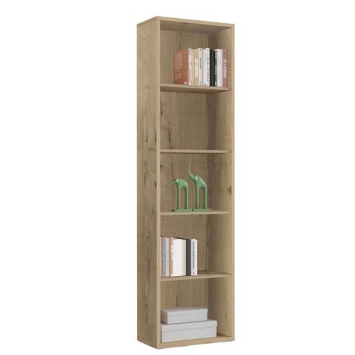 Librería Estrecha 167x52x33 Cm - Color Roble Gold con Ofertas en