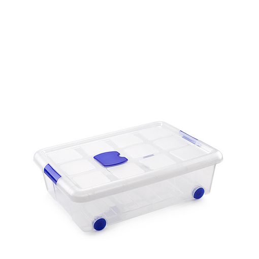 Caja Bajo Cama Transparente 31 L - Plasticforte - 11248.. con Ofertas en | Ofertas Carrefour Online