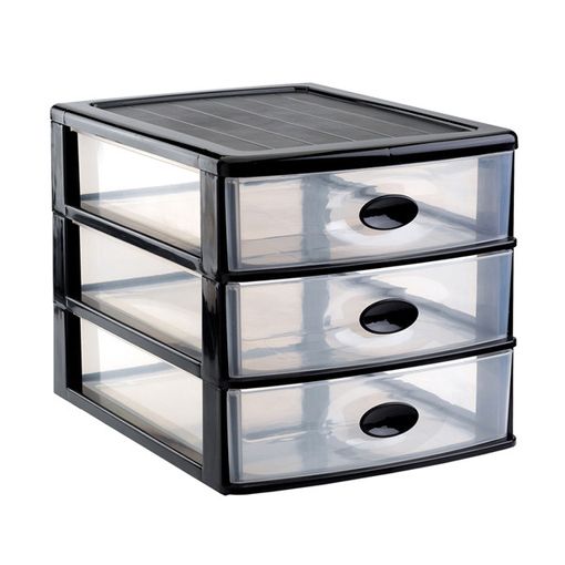 Organizador 3 Cajones Loira Ng 36x27x27cm - Plasticforte - 1123602