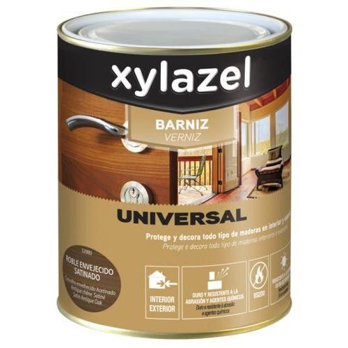 Barniz de madera de exterior SYNTILOR de 0.5L satinado marrón