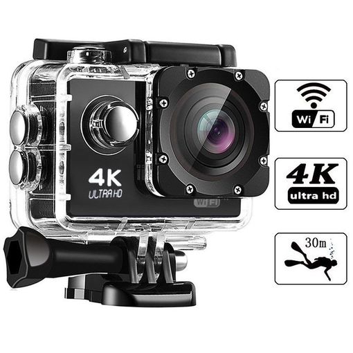 Camara Wifi 4k Ultra Hd Deportiva 2 Sumergible Acuática +