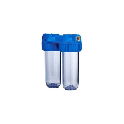 Vaso Doble Contenedor porta Filtros de 10 HSS