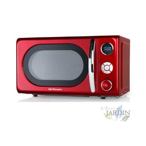 Microondas Vintage Grunkel Mwdgr, 20l, Digital, Rojo con Ofertas