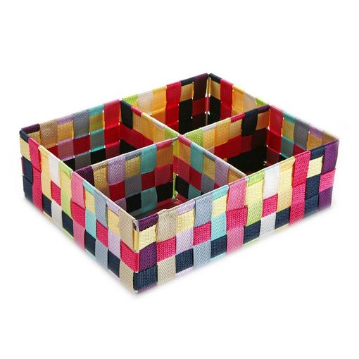 Caja Con Compartimentos Multicolor (27 X 10 X 32 Cm) con Ofertas en  Carrefour
