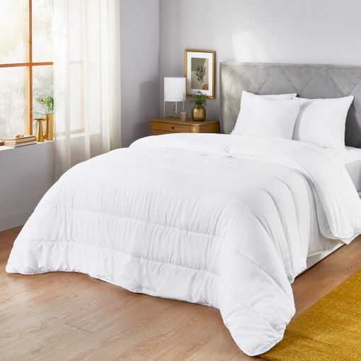 Pack Viste Tu Cama (edredón + Funda Edredón + Sábana Bajera + Protector  Colchón + Almohada Fibra + Funda Almohada) 90 Cmx190 Cm con Ofertas en  Carrefour