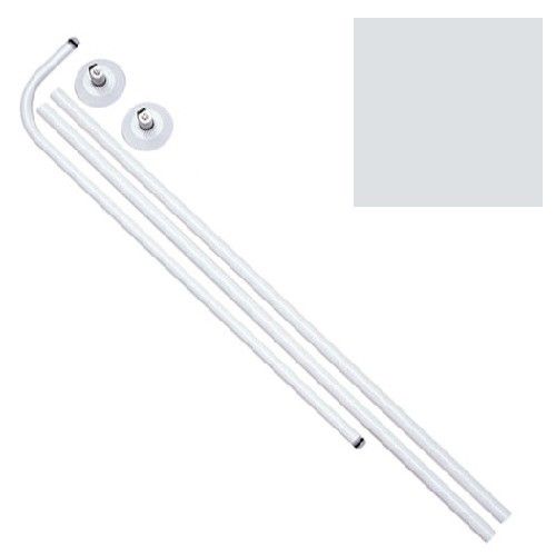 Barra Para Cortina Ducha Extensible Aluminio Blanco125 A 220 Cm - Neoferr..  con Ofertas en Carrefour