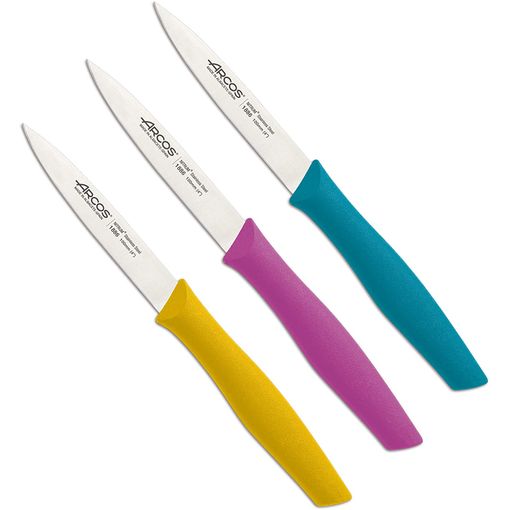 Set 6 Cuchillos Cocina Acero Inoxidable Arcos Niza Color Negro con Ofertas  en Carrefour