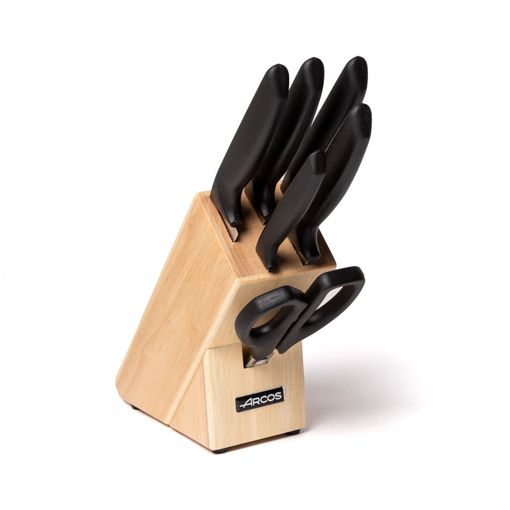 Pack Cuchillos De Cocina Acero Inoxidable Arcos Niza Color Negro con  Ofertas en Carrefour