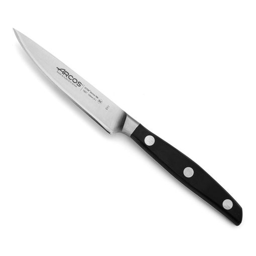 Cuchillo Mondador Acero Inoxidable Arcos Manhattan 100 Mm Color Negro