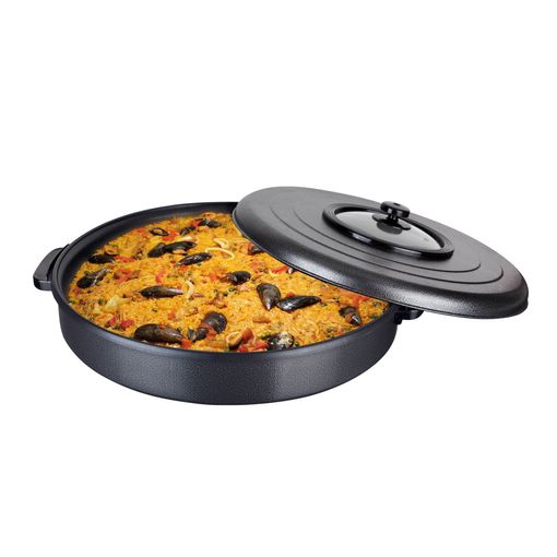 Pizza Pan Eléctrica Paellera, Sartén Eléctrica Multifunción Con Tapa De  Cristal, Diámetro 30 Cm. Recubrimiento Antiadherente, Termostato Ajustable  Y Extraíble, 1500 W. con Ofertas en Carrefour