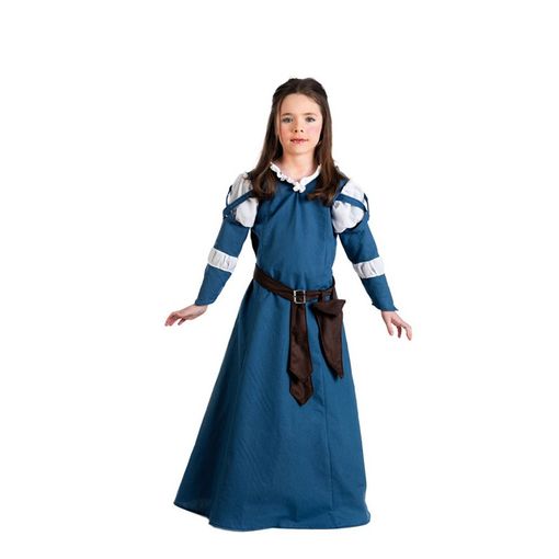 Disfraz Dama Medieval Azul Para Niña con Ofertas en Carrefour