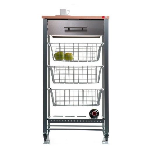 Carrito De Cocina, Verdulero Con Encimera En Acero Inoxidable, Moher,,arena  con Ofertas en Carrefour