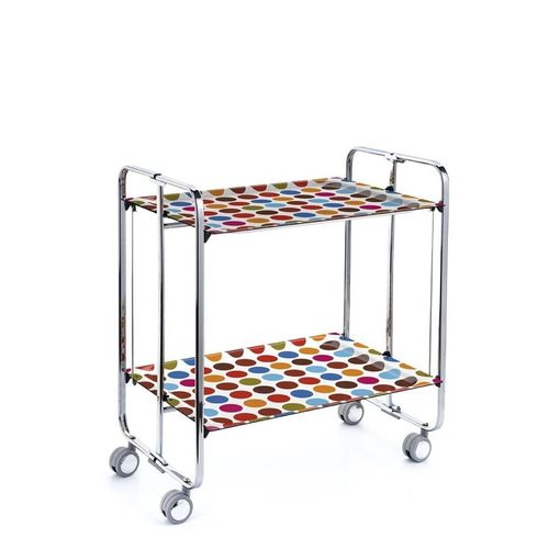 Carrito Auxiliar Con Ruedas Bauhaus, Armazón Metálico Color Negro, 2  Bandejas,,blanco con Ofertas en Carrefour