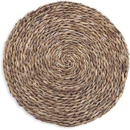 Salvamanteles de mimbre blanco Ø 30cm - Boisnature'l