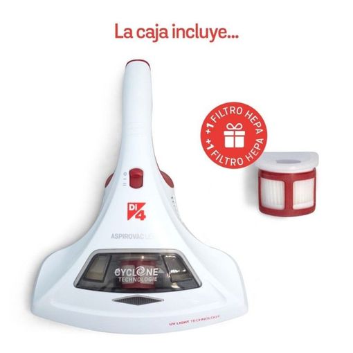 Aspirador Antiácaros Uv, Aspira Ácaros Y Alérgenos, Aspiradora De Mano,  Succión, Esterilización, Vibración Blanco/gris 300w Proficare Ms 3079 con  Ofertas en Carrefour