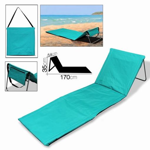 Esterilla De Playa Y Piscina Acolchada, Plegable Y Reclinable Color  Frambuesa 170x54x35 Cm. con Ofertas en Carrefour