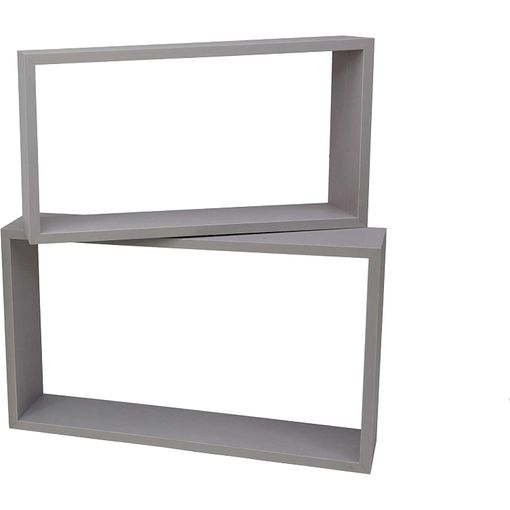 2 Estantes Pared Madera Natural Rectangulares con Ofertas en Carrefour