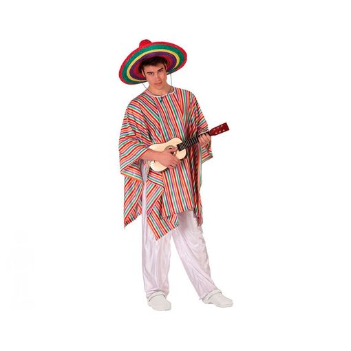 Disfraz de Mexicano a rayas para hombre