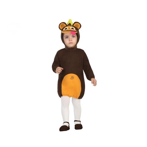 Disfraz de mono feliz con capucha bebé por 22,25 €