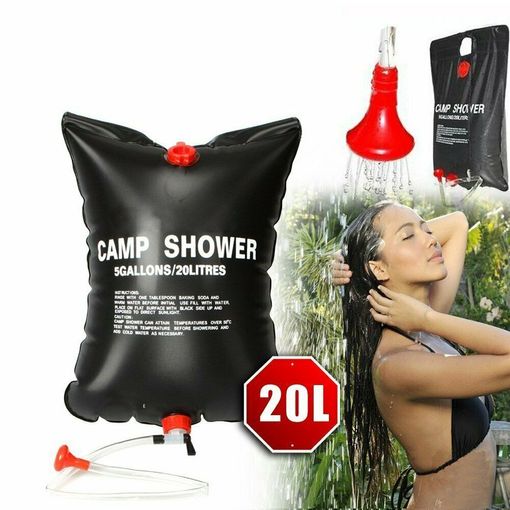 Ducha Portátil Bolsa 20 Litros Camping Regadera Solar Para Acampar