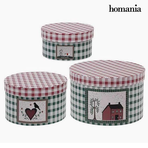 Caja Decorativa Homania 7635 (3 Uds) Cartón con Ofertas en