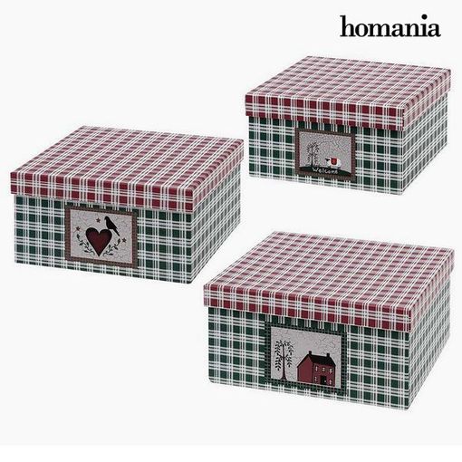 Caja Decorativa Homania 7635 (3 Uds) Cartón con Ofertas en Carrefour