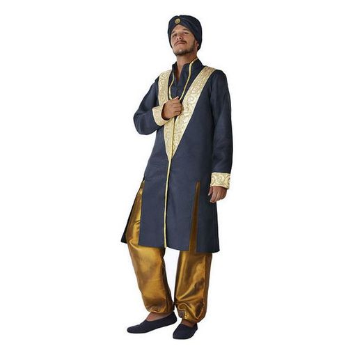 Disfraz Para Adultos Jeque Árabe Azul Dorado con Ofertas en Carrefour