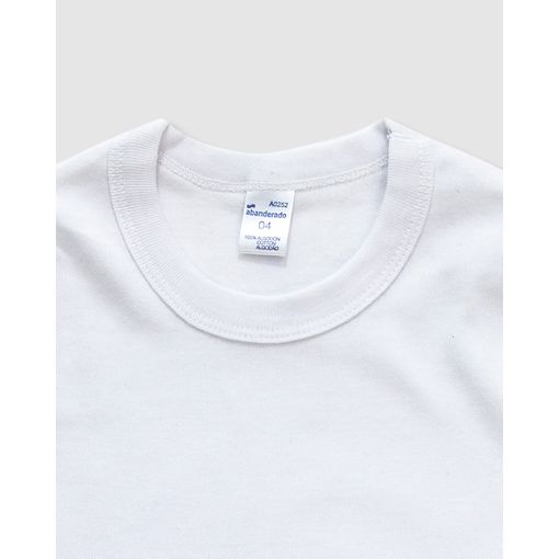 Camiseta Térmica De Niño Abanderado De Algodón Y Manga Corta Blanca con  Ofertas en Carrefour